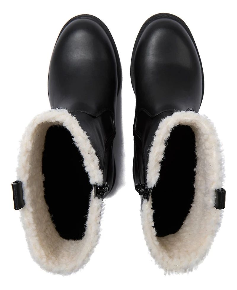 Lands' End Little Girls Zip Up Tall Boots