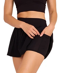 G Lifestyle Clothing Women's High-Waisted Pleated Skort