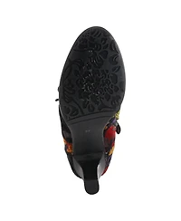 L'Artiste Women's Spring Step Pritz Shootie with Lace Detail