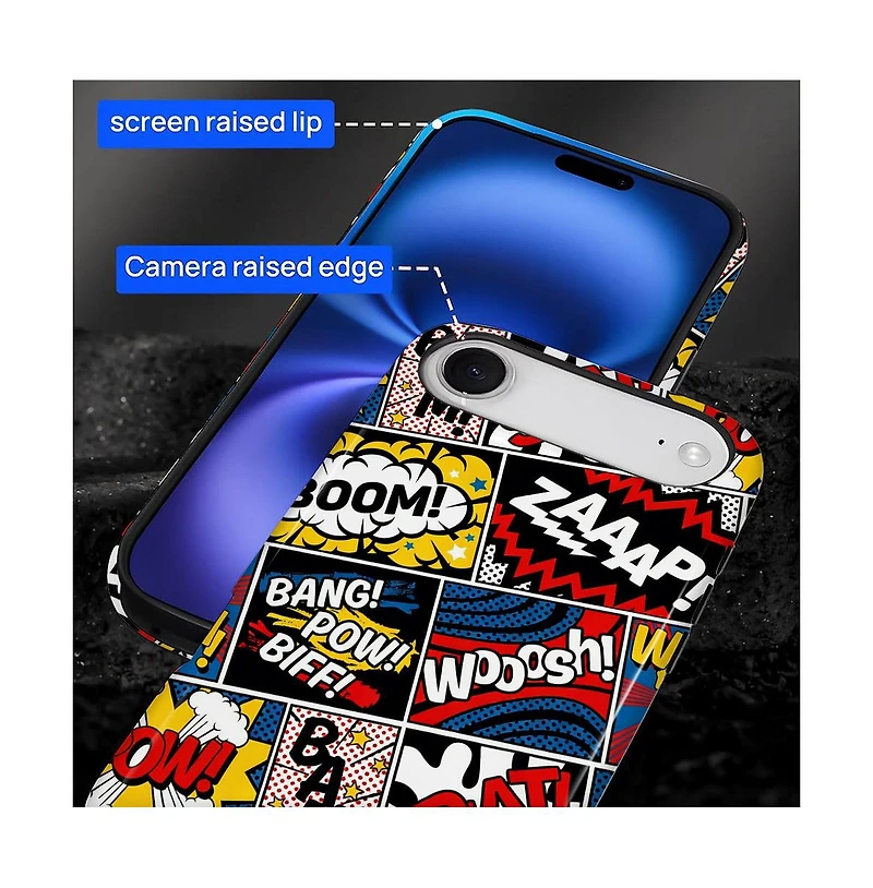 Lamicall Comic Blast Mix Dual-Layer Military-Grade iPhone Case for Apple iPhone Air