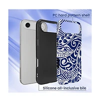 Lamicall Ocean Tribal Flow Dual-Layer Shockproof Phone Case for iPhone