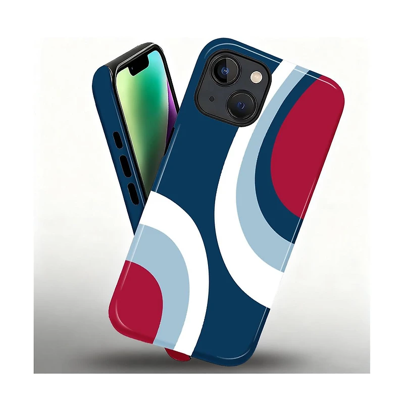 Lisen Modern Curve Dual-Layer Anti-Slip Grip Protective Phone Case Compatible with Apple iPhone 17 Pro