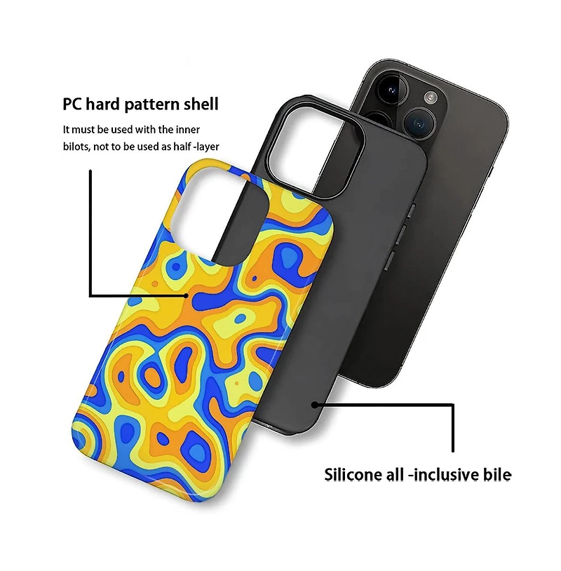 Lisen Dual-Layer Anti-Slip Protective Phone Case Compatible with Apple iPhone 16 Pro