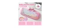 Ipason C68 Wireless Cute Cat Mechanical Keyboard for Pc and Mac