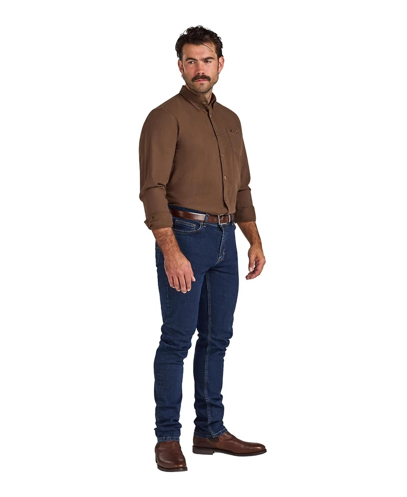 Raging Bull Men's Big & Tall Long Sleeve Brushed-Herringbone Shirt