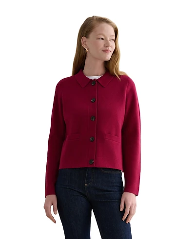 Hobbs London Women's Dannie Cinched-Waist Collard Shirt