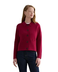 Hobbs London Women's Dannie Cinched-Waist Collard Shirt