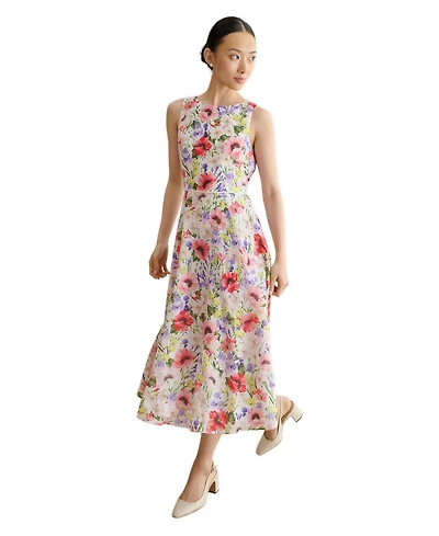 Hobbs London Women's Carly Floral Midi Dress