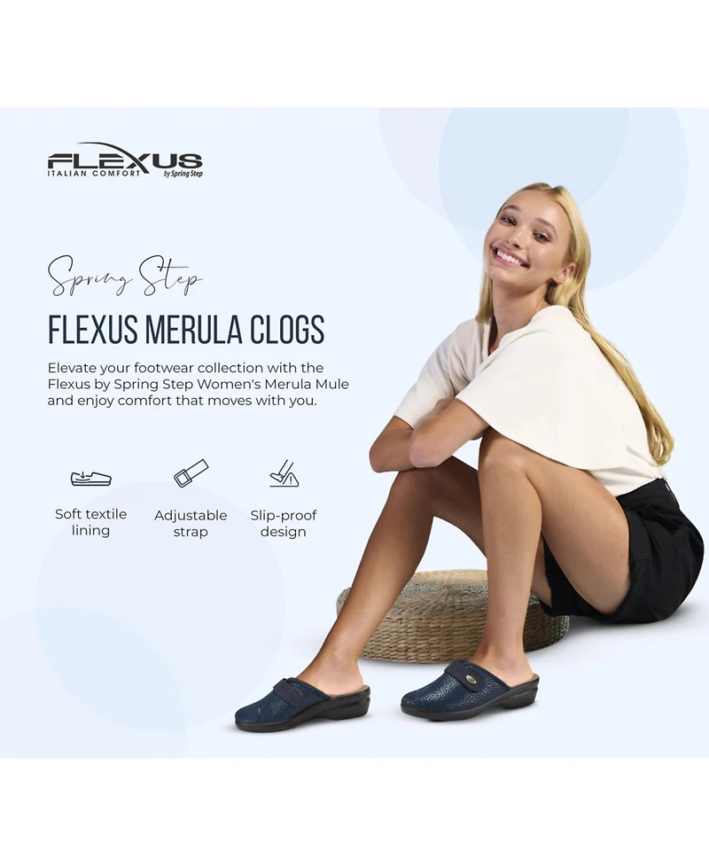 Flexus Spring Step Merula Scuff with Adjustable Strap