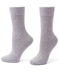 Hue Women's Pointelle Argyle Boot Socks, 2-Pack