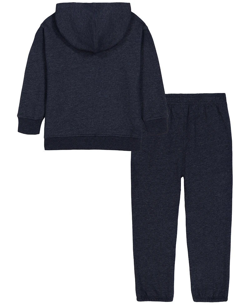 Calvin Klein Boys' 4-20 Hooded Fleece Hoodie and Joggers, 2-Piece Set