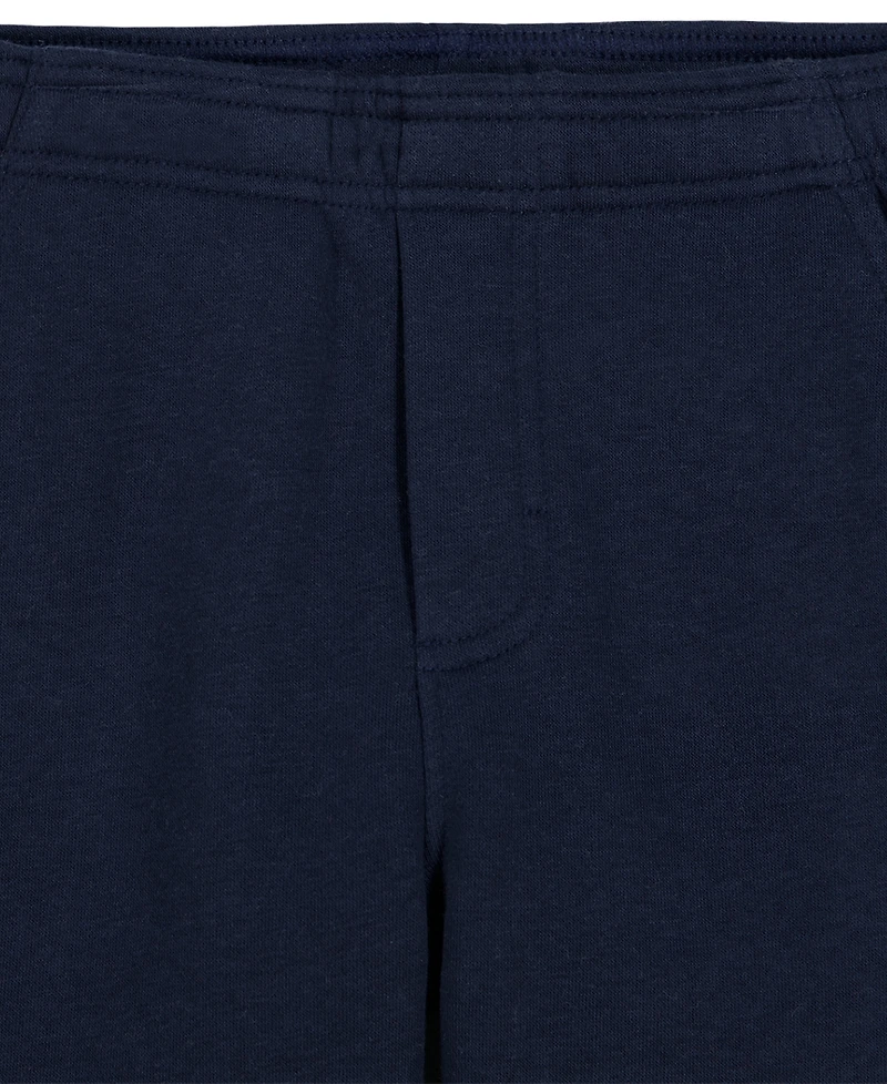 Calvin Klein Boys' 4-7 Cotton-Blend Fleece Hoodie and Joggers, 2-Piece Set