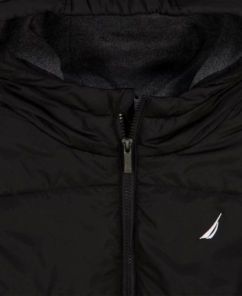 Nautica Boys' 8-20 Heavy-Quilted Hooded Puffer Jacket