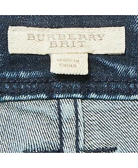Pre-Owned Burberry Women's Bexton Mid-Rise Ankle-Zip Skinny Jeans