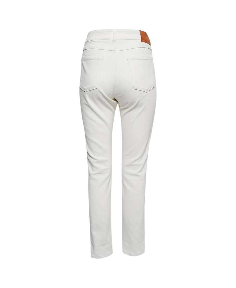Pre-Owned Stella Mccartney Women's Hem Printed Denim Jeans