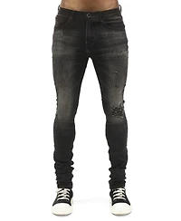 Hvman Chosen To Prevail x Cult Men's Strat Super Skinny Stretch Low-Rise Jeans