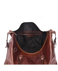 20 Inch Leather Canvas Duffle Bag