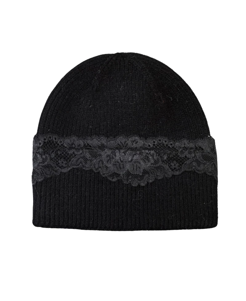 Marcus Adler Lace Applique Beanie Hat