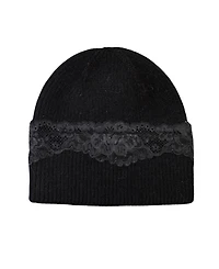 Marcus Adler Lace Applique Beanie Hat