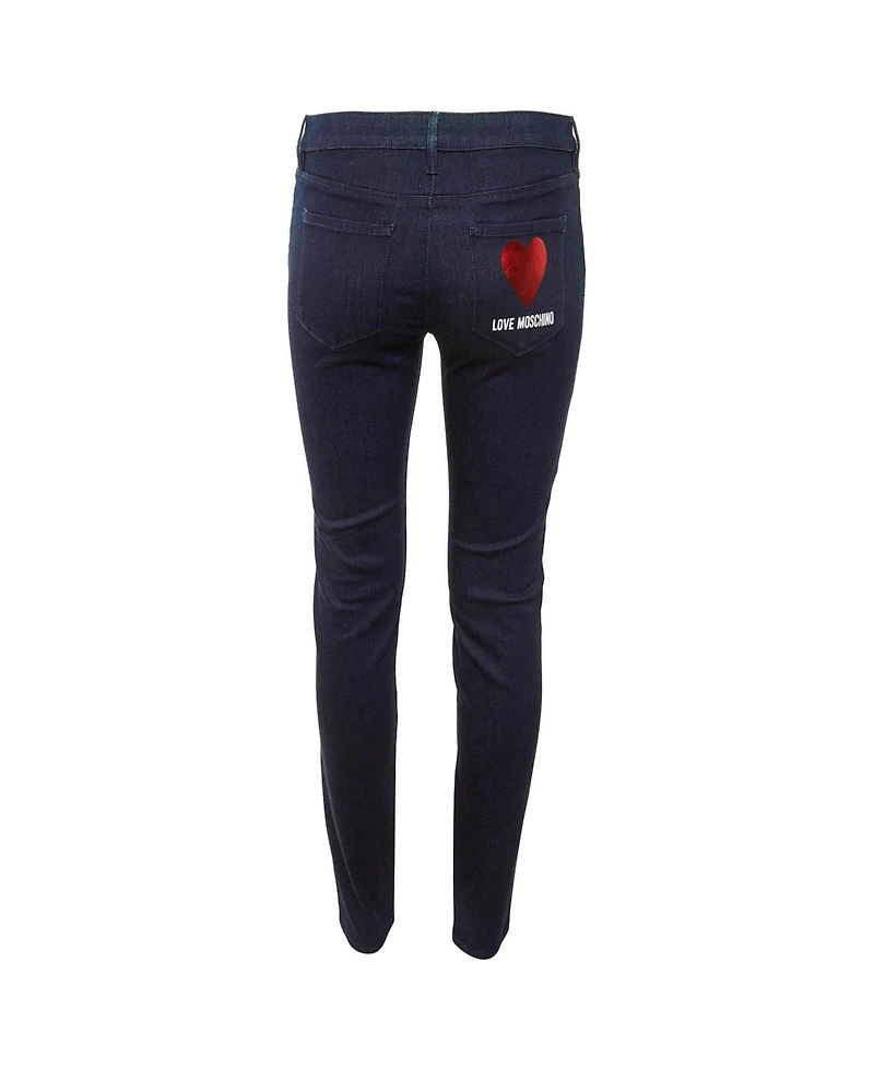 Pre-Owned Love Moschino Women's Denim Skinny Fit Jeans