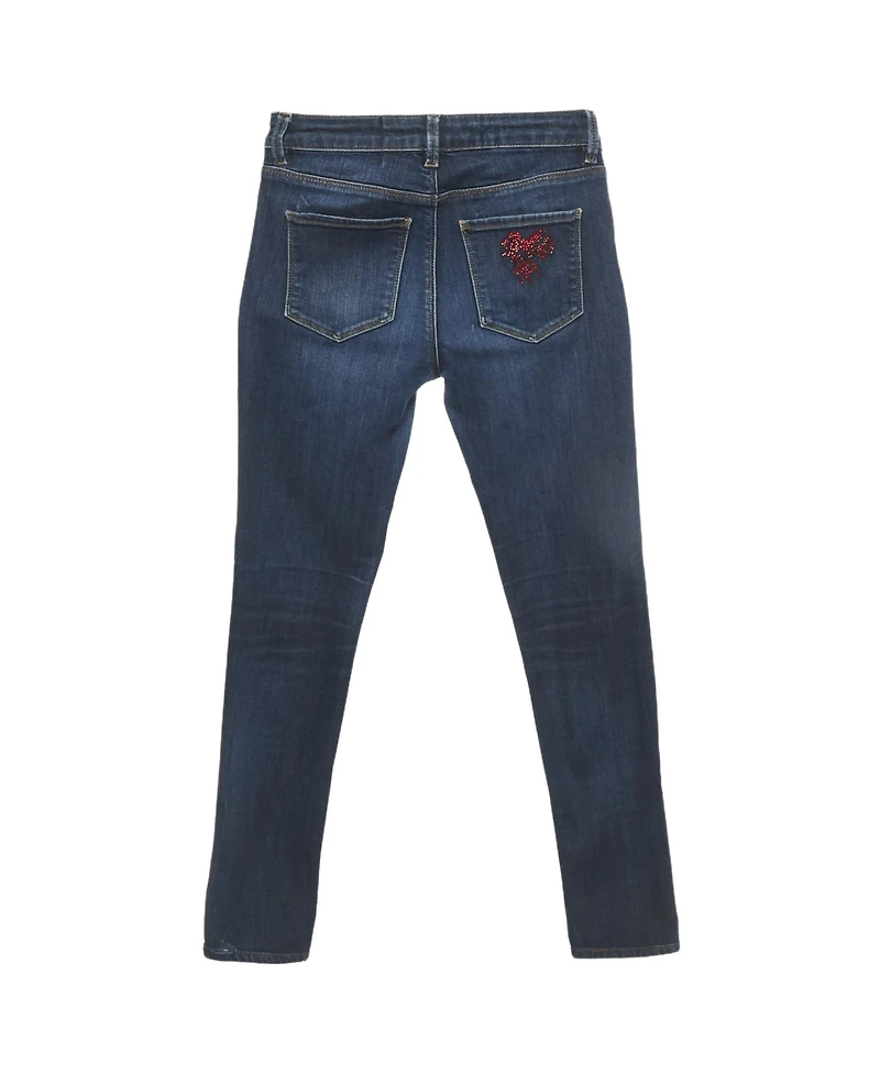 Pre-Owned Love Moschino Women's Mid-Rise Skinny Jeans
