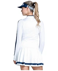 Lucky Love Women's Fast Motion Crewneck Long-Sleeve Dress with Pockets