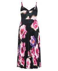 City Chic Women's Ariana Print Pleat Maxi Dress