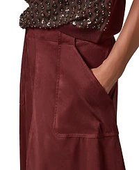 Donna Karan Weekend Women's Microsuede A-Line Midi Skirt