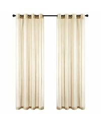 GoodGram Basic Home Grommet Top Sheer Single Window Curtain - 52 in. W x 90 L