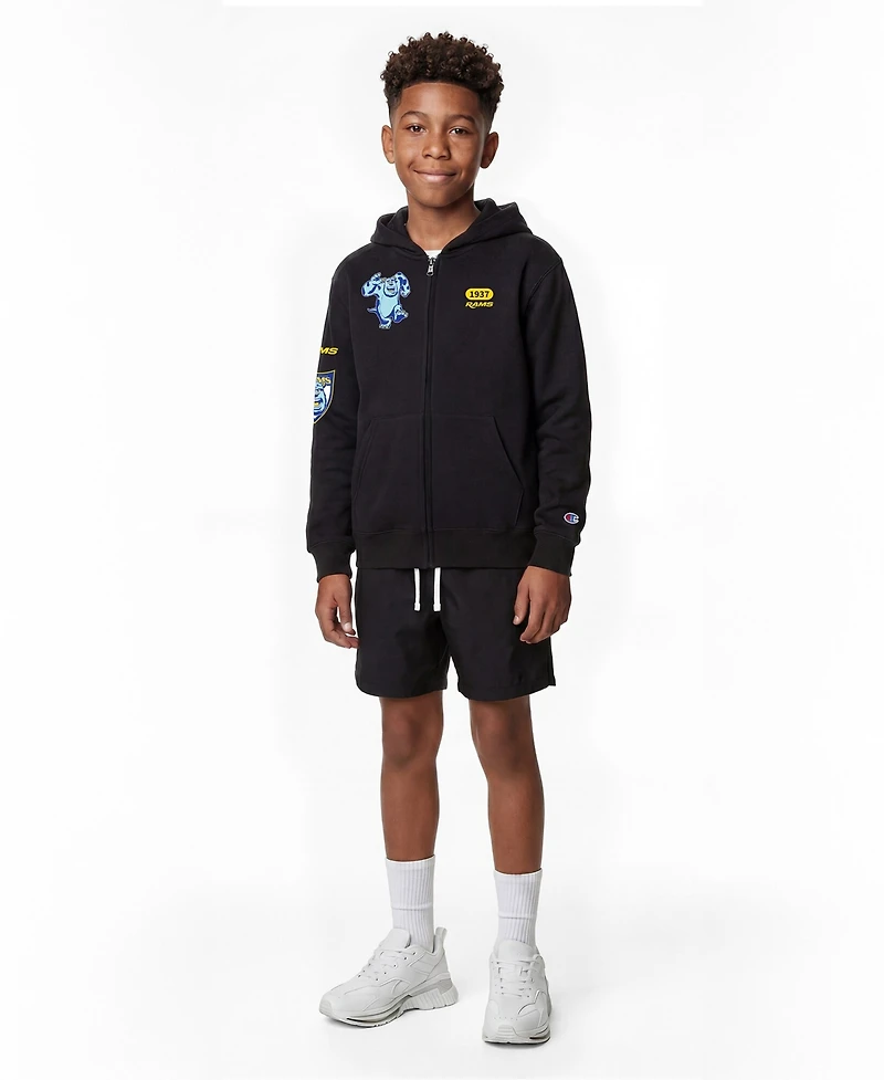 Champion Big Boys and Girls Black Los Angeles Rams Disney X Champion Full-Zip Hoodie