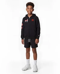 Champion Big Boys and Girls Black Denver Broncos Disney X Full-Zip Hoodie