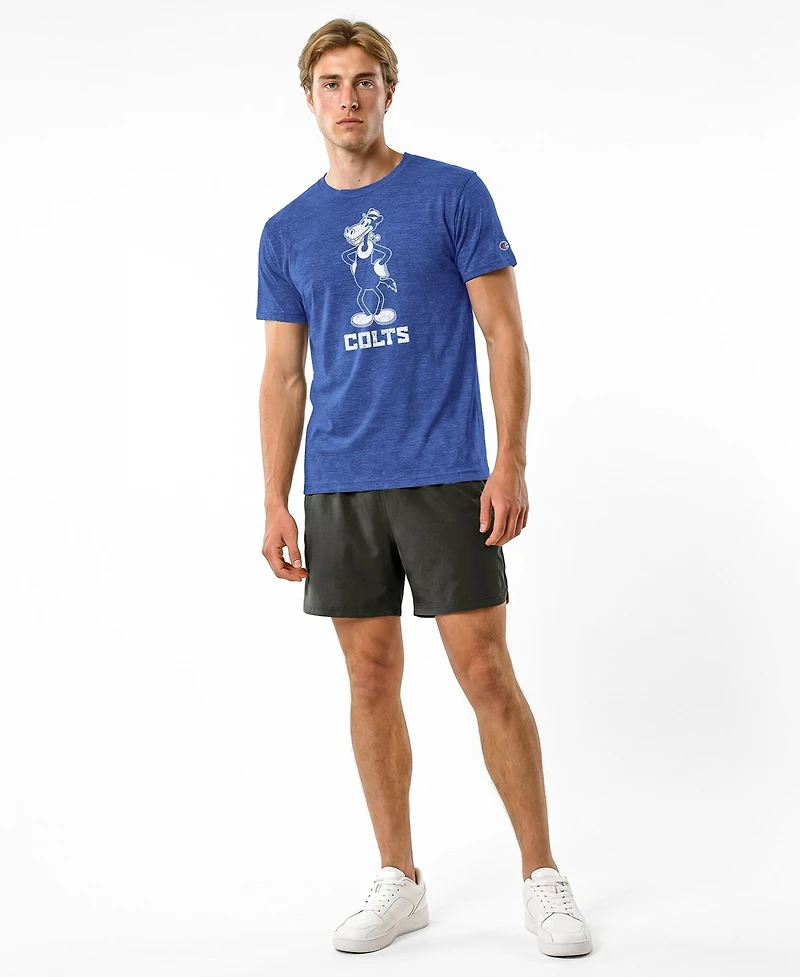 Champion Men's Royal Indianapolis Colts Disney X Champion Tri-Blend T-Shirt