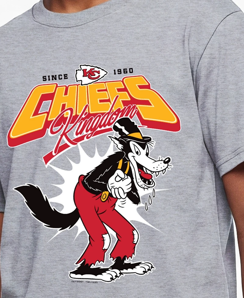 Champion Big Boys and Girls Heather Gray Kansas City Chiefs Disney X T-Shirt