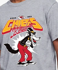 Champion Big Boys and Girls Heather Gray Kansas City Chiefs Disney X T-Shirt