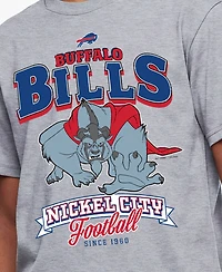 Champion Big Boys and Girls Heather Gray Buffalo Bills Disney X Champion T-Shirt