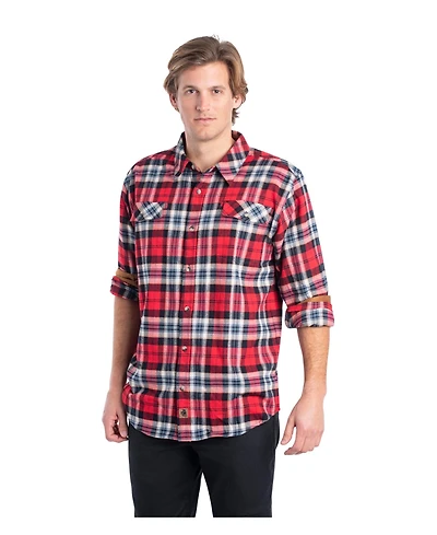 Legendary Whitetails Men's Big & Tall Plaid Stretch Long-Sleeve Button-Down Shirt