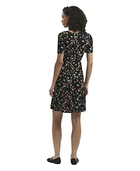 Finery London Women's Misha Floral-Print Tiered Short-Sleeve Dress