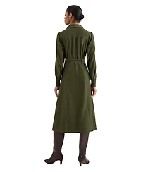 Phase Eight Women's Avenly Long Sleeve Belted Midi Shirt Dress