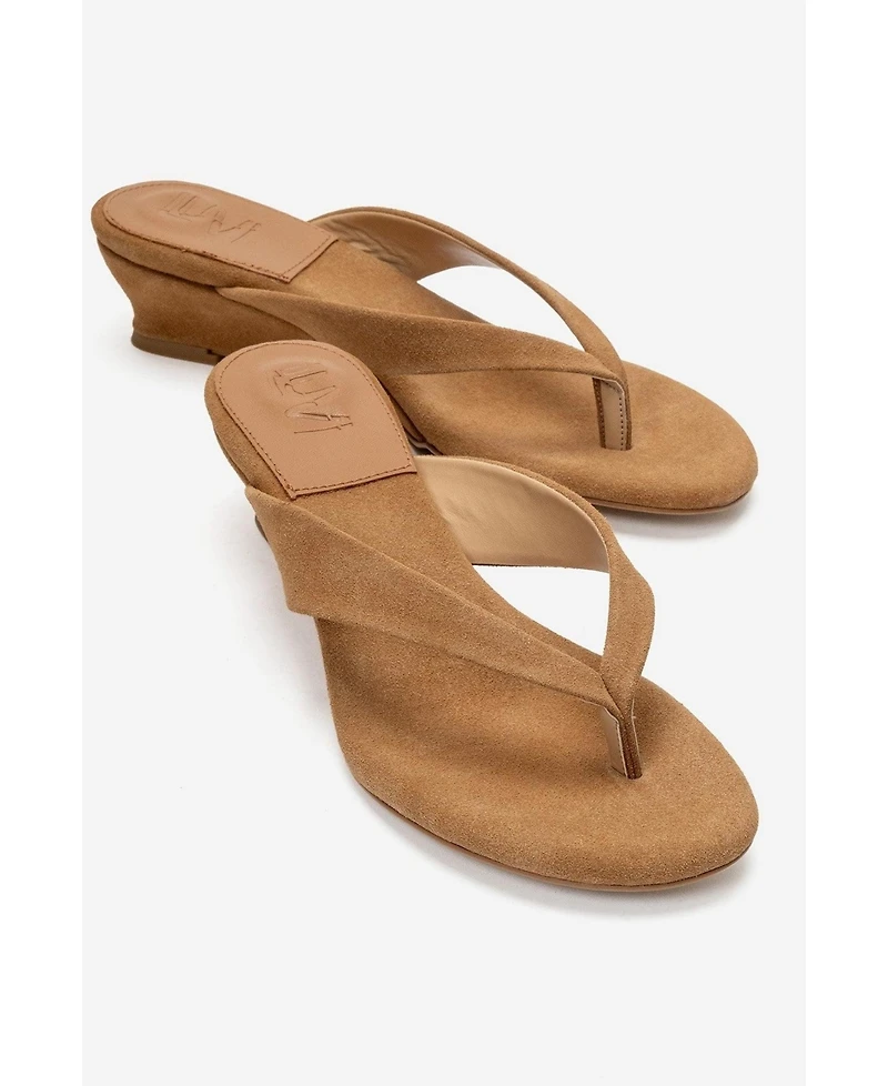 Prologue Shoes Women's Vanessia Thong Wedge Sandal
