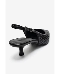 Prologue Shoes Women's Fendrix Kitten Heel Slingback Pump