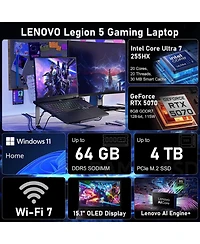 Lenovo Legion 5i Gen 10 Rtx 5070 15.1" 165Hz Gaming Laptop