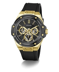 Guess Men's Quartz Black Stainless Steel Watch 44mm