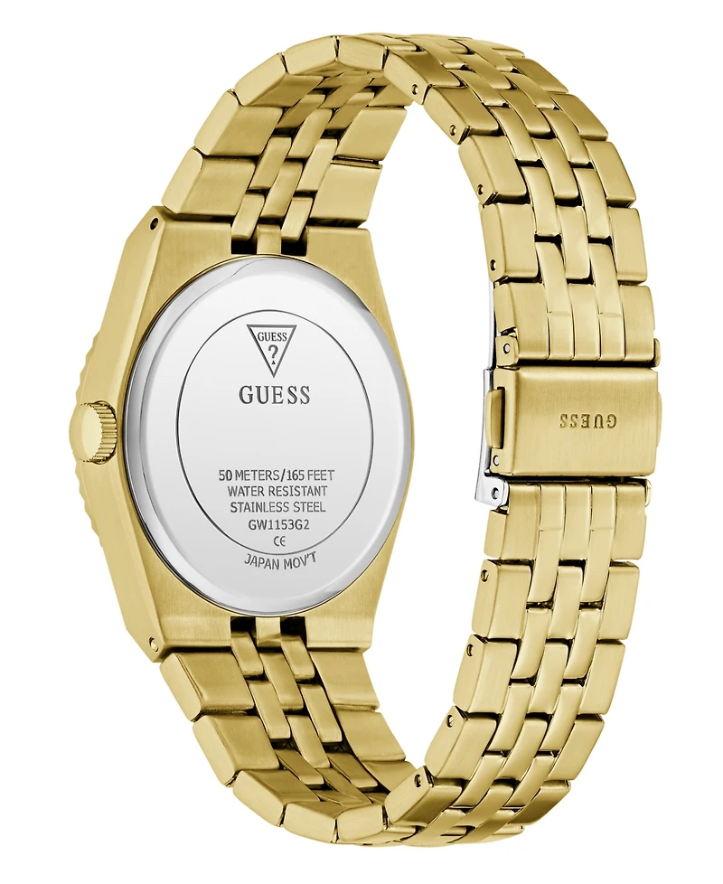 Guess Men's Quartz Gold-Tone Stainless Steel Watch 39mm