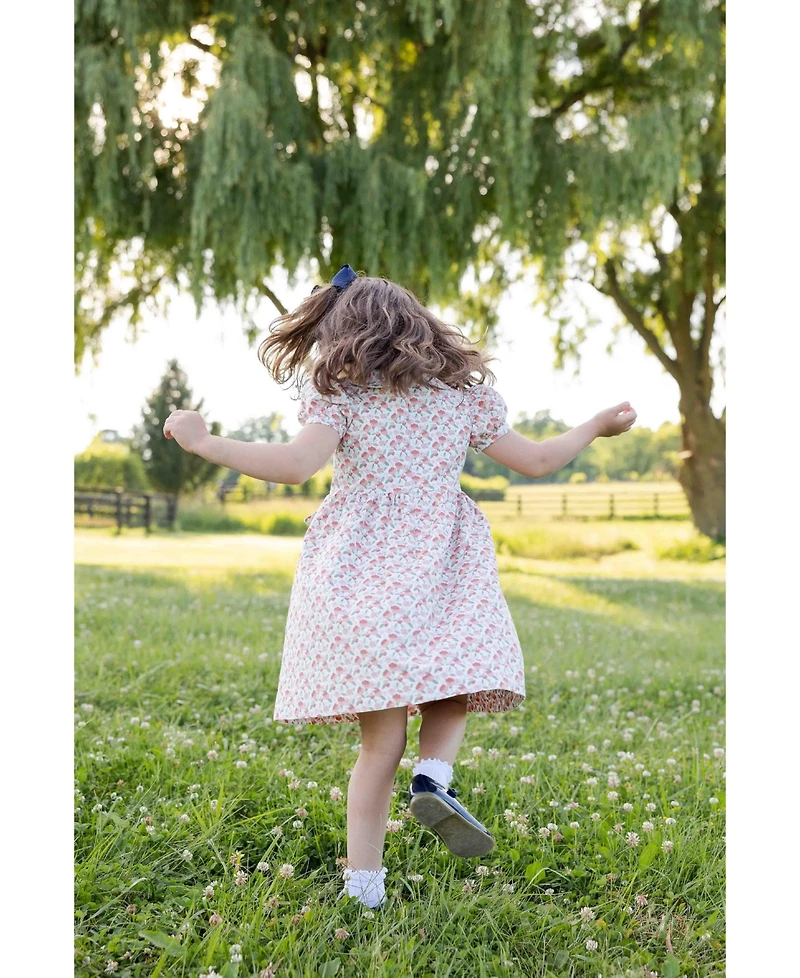 Florence Eiseman Toddler Girls' 2T-5T Floral A-Line Front-Tie Dress