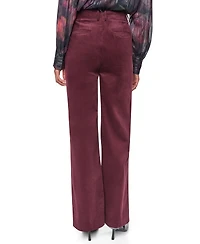 Dkny Women's Stretch High-Waisted Straight-Leg Corduroy Pants