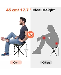 Aofar Folding Tripod Stool Portable Camping Seat