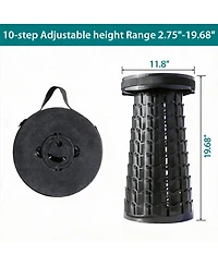 Aofar Collapsible Stool with Cushion Portable Seat Heavy Duty