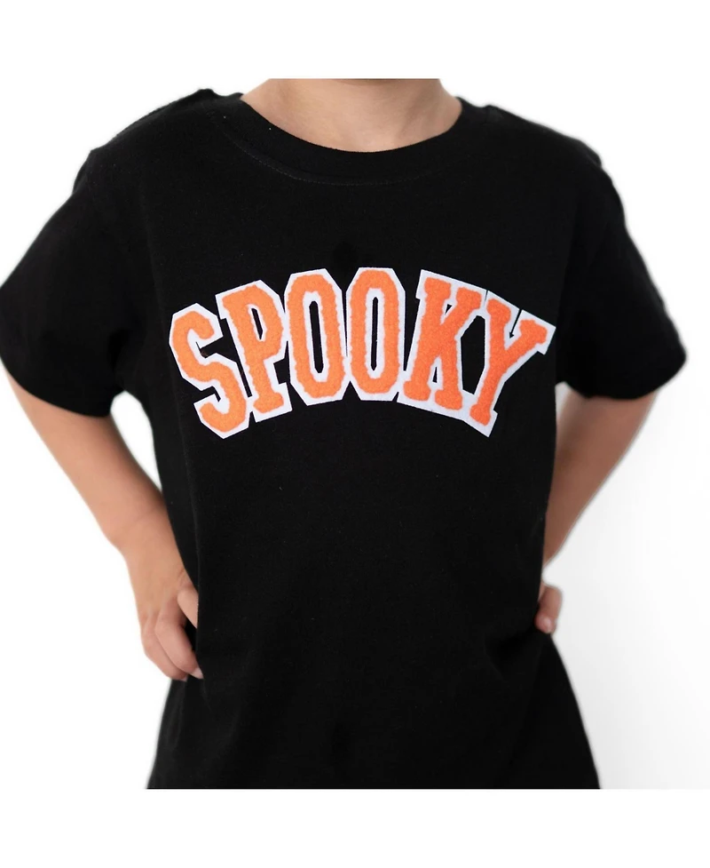 Sweet Wink Toddler Boys 2T to 4T Spooky Patch Halloween Short Sleeve T-Shirt