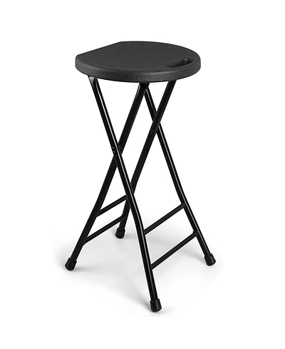 Aofar Folding Stool Bar Handle Seat Kitchen Guitar Rv Camping Party