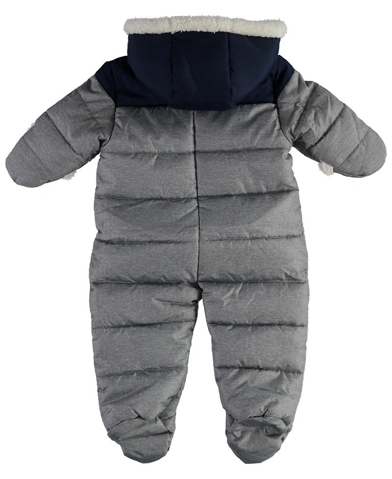 S Rothschild & Co Baby Boys' Animal-Inspired Sherpa-Lined Hood Snowsuit
